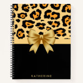 Flachband und Leopard Notizblock (Vorderseite)