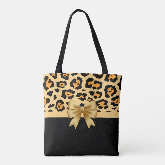 Flachband und Leopard Tasche (Rückseite)