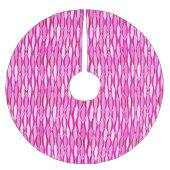 Flachbanddruck Mitte des Jahrhunderts - orchid und Polyester Weihnachtsbaumdecke (Vorderseite)