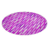 Flachbanddruck Mitte des Jahrhunderts - orchid und Schneidebrett (Ecke)