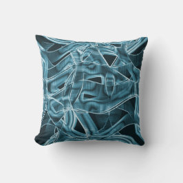 Flachbandkurven, blauer Nebel mit Relief und Überl Kissen