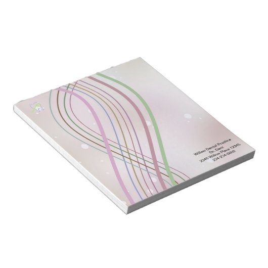 Flachbandstreifen für zahnmedizinische Notepad Notizblock (angewinkelt)