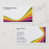 Flachbandwelle - Farben 03b Visitenkarte (Vorne/Hinten)