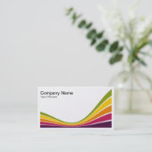 Flachbandwelle - Farben 03b Visitenkarte (Stehend Vorderseite)