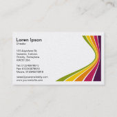 Flachbandwelle - Farben 03b Visitenkarte (Rückseite)