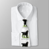 Flachbeschichtete Retriever Art Krawatte (Gebunden)
