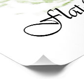 Flachbeschichtete Retriever Art Poster (Ecke)