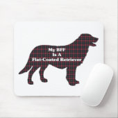 Flachbeschichtete Retriever-BESTE FREUNDIN Geschen Mousepad (Mit Mouse)