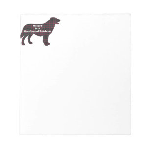 Flachbeschichtete Retriever-BESTE FREUNDIN Notizblock
