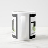 Flachbeschichtete Retriever Kunstgeschenke Jumbo-Tasse (Rückseite)