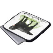 Flachbeschichtete Retriever Kunstgeschenke Laptopschutzhülle (Vorne Knopf)