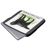 Flachbeschichtete Retriever Kunstgeschenke Laptopschutzhülle (Vorne Knopf)