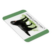 Flachbeschichtete Retriever Kunstgeschenke Magnet (Rechte Seite)