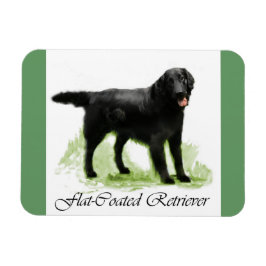Flachbeschichtete Retriever Kunstgeschenke Magnet