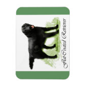 Flachbeschichtete Retriever Kunstgeschenke Magnet (Vertikal)