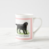 Flachbeschichtete Retriever Kunstgeschenke Porzellantasse (Rechts)