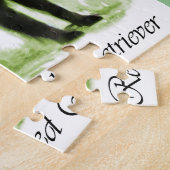 Flachbeschichtete Retriever Kunstgeschenke Puzzle (Seite)