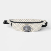 Flachbeschichtete Retriever-Malerei Schwarze Haust Bauchtasche (Vorderseite)