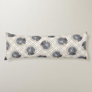 Flachbeschichtete Retriever-Malerei Schwarze Haust Seitenschläferkissen