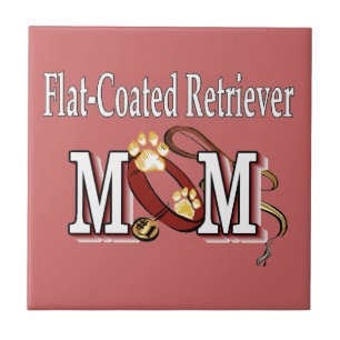 Flachbeschichtete Retriever-Mama Geschenke Fliese