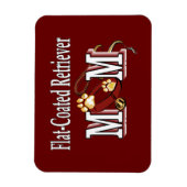 Flachbeschichtete Retriever-Mama Geschenke Magnet (Vertikal)
