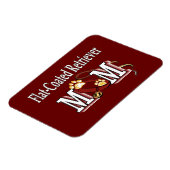 Flachbeschichtete Retriever-Mama Geschenke Magnet (Linke Seite)