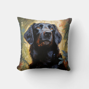 Flachbeschichteter Retriever Kissen