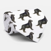 Flachbeschichteter Retriever Krawatte (Gerollt)