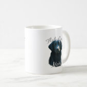 Flachbeschichteter Retriever Mama 2 Kaffeetasse (VorderseiteRechts)