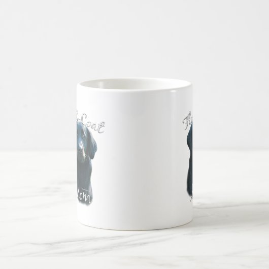 Flachbeschichteter Retriever Mama 2 Kaffeetasse (Mittel)