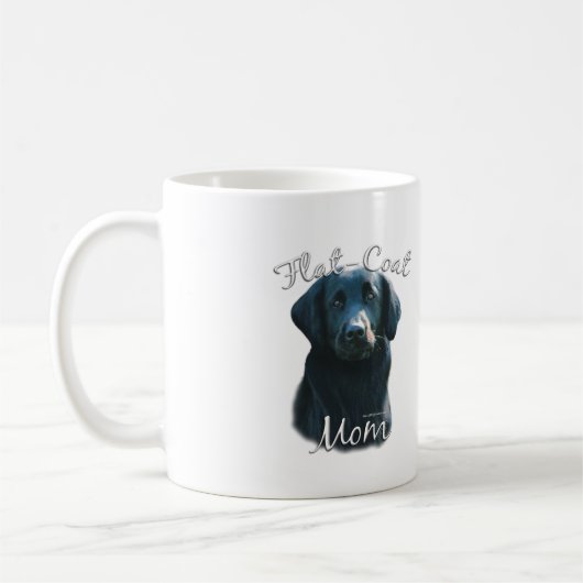 Flachbeschichteter Retriever Mama 2 Kaffeetasse (Links)