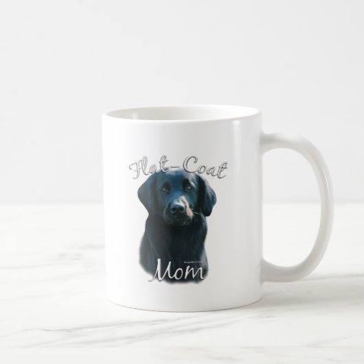 Flachbeschichteter Retriever Mama 2 Kaffeetasse (Rechts)