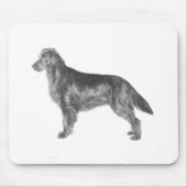 Flachbeschichteter Retriever Mousepad (Vorne)
