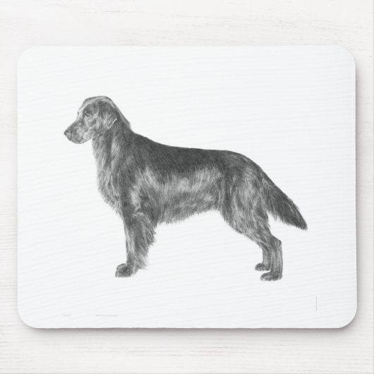 Flachbeschichteter Retriever Mousepad (Vorne)