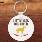 Flachbeschichteter Retriever Schlüsselanhänger (Vorderseite)