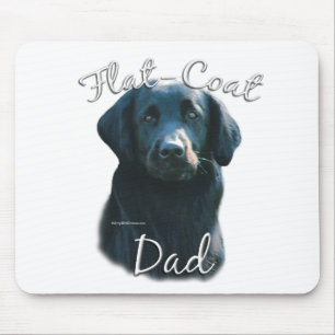 Flachbeschichteter Retriever Vater 2 Mousepad