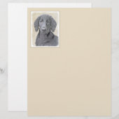 Flachbeschichtetes Retriever-Gemälde - Originale H (Vorne/Hinten)