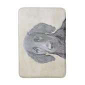 Flachbeschichtetes Retriever-Gemälde - Originale H Badematte (Vorderseite Vertikal)