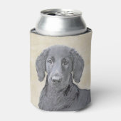 Flachbeschichtetes Retriever-Gemälde - Originale H Dosenkühler (Kanne Vorderseite)