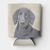 Flachbeschichtetes Retriever-Gemälde - Originale H Dosenkühler (Vorderseite)