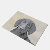 Flachbeschichtetes Retriever-Gemälde - Originale H Fußmatte (Schrägansicht)