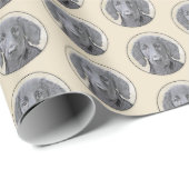 Flachbeschichtetes Retriever-Gemälde - Originale H Geschenkpapier (Rolleneckpunkt)
