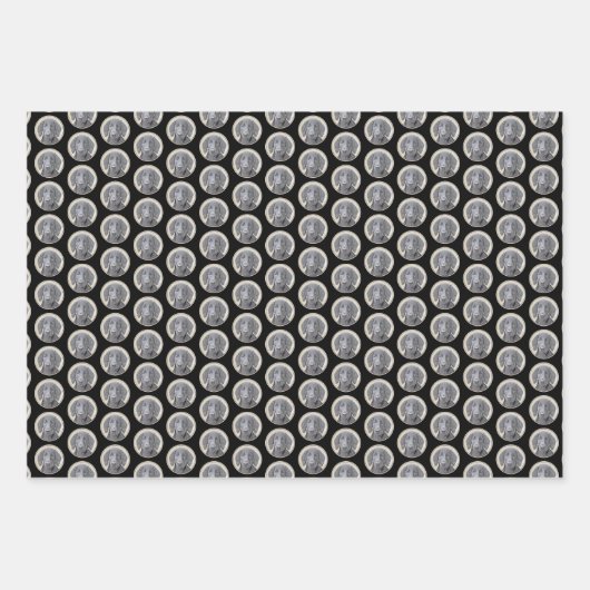 Flachbeschichtetes Retriever-Gemälde - Originale H Geschenkpapier Set (Vorderseite 3)