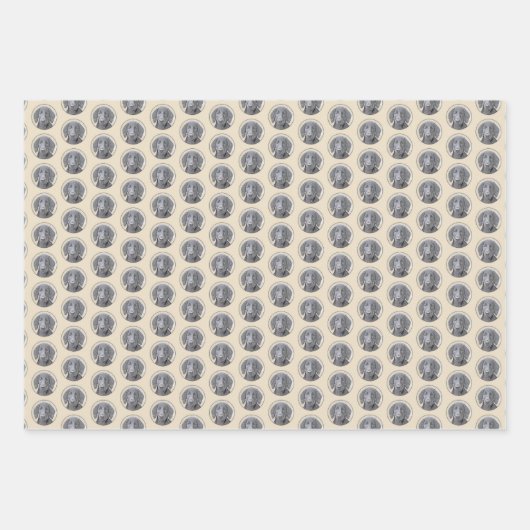 Flachbeschichtetes Retriever-Gemälde - Originale H Geschenkpapier Set (Vorderseite)