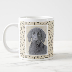 Flachbeschichtetes Retriever-Gemälde - Originale H Jumbo-Tasse