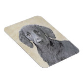 Flachbeschichtetes Retriever-Gemälde - Originale H Magnet (Rechte Seite)