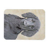 Flachbeschichtetes Retriever-Gemälde - Originale H Magnet (Horizontal)