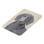 Flachbeschichtetes Retriever-Gemälde - Originale H Magnet (Linke Seite)