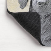 Flachbeschichtetes Retriever-Gemälde - Originale H Mousepad (Ecke)