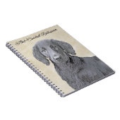 Flachbeschichtetes Retriever-Gemälde - Originale H Notizblock (Rechte Seite)